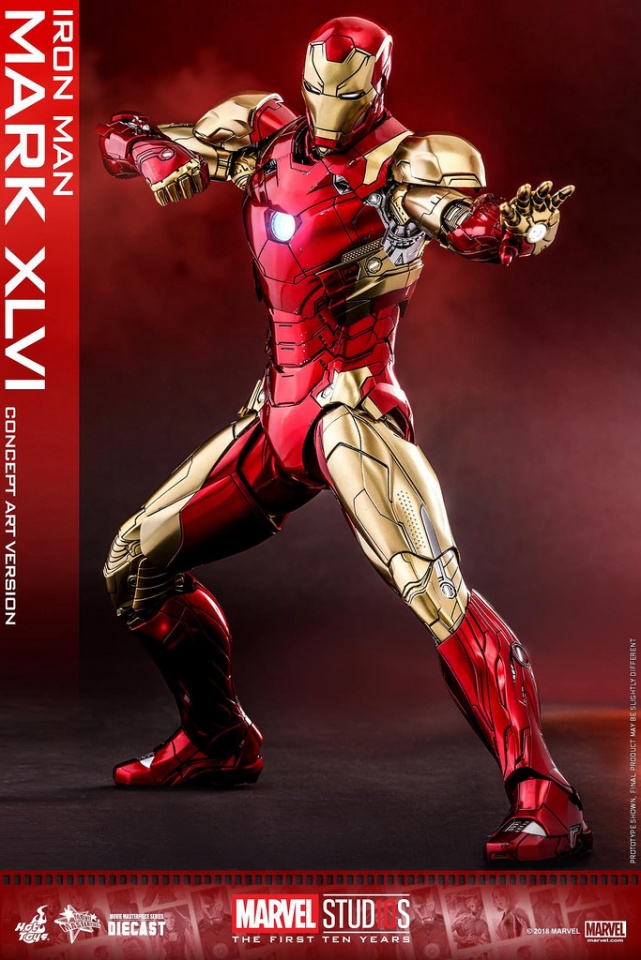 hot toys【钢铁侠马克46 (概念艺术版)】1/6 比例合金