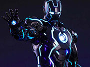 HotToys会场限定钢铁侠MK4 合金创战光速蓝登场