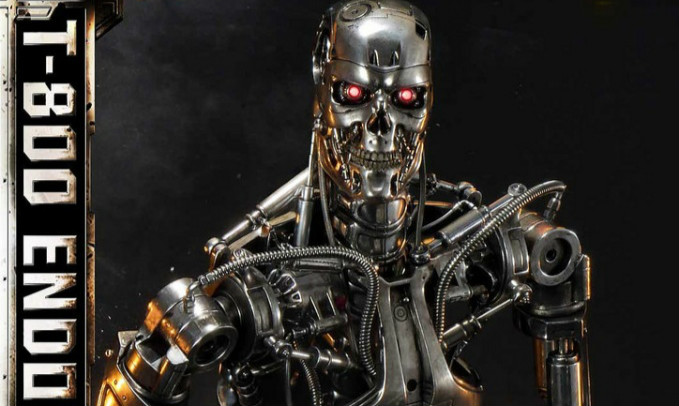 Prime 1 Studio《终结者》T-800 内骨骼 1/2 比例全身雕像作品