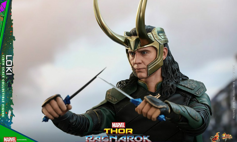 Hot Toys《雷神索尔3：诸神黄昏》洛基 1/6 比例人偶作品