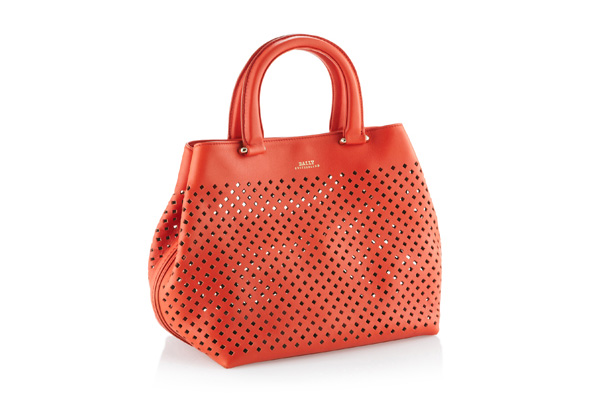 Bally(巴利)全新「Piaffel」女士打孔皮革手袋