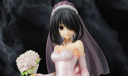 PULCHRA《约会大作战》时崎狂三 婚礼服装版本 1/7比例涂装完成品