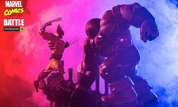 Iron Studios Battle Diorama 【金刚狼 vs. 红坦克】1/6 比例场景雕像