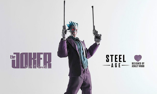threeA – DC 漫画系列【钢铁世代：小丑】 1/6 比例人偶作品