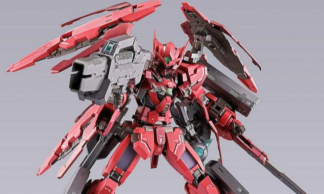 万代 METAL BUILD《机动战士高达00F》正义女神高达F型(GN HEAVY WEAPON SET)