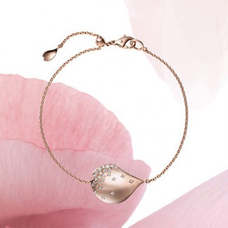Mikimoto Les Pétales de Ginza,用粉红金和美钻打造落樱之美