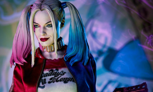 Sideshow Collectibles《自杀小队》小丑女 哈莉·奎茵 1/4 比例全身雕像作品