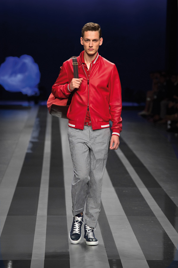 Canali(康钠丽)2013春夏系列皮夹克