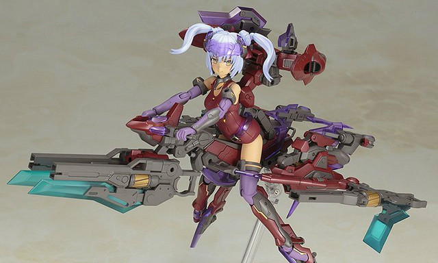 寿屋《Frame Arms Girl 骨装机娘》鲜红魔鹫 组装模型