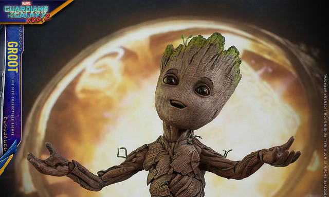 Hot Toys 1:1 小格鲁特 Groot Life-Size Collectible Figure
