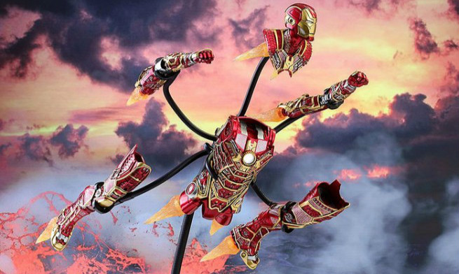 Hot Toys《钢铁侠3》1/6 钢铁侠马克41“鬼骨” (经典配色版)