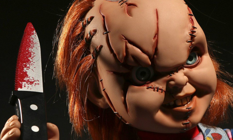 MEZCO 灵异入侵【疤面恰吉】Talking Scarred Chucky 说话玩偶作品再贩