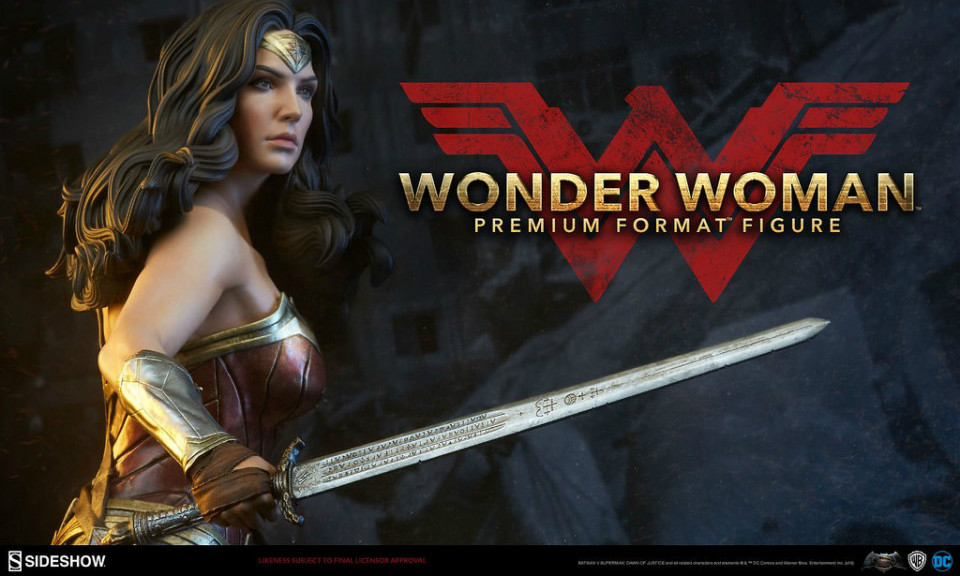 Sideshow Collectibles《蝙蝠侠大战超人:正义黎明》神奇女侠 1/4 全身雕像作品