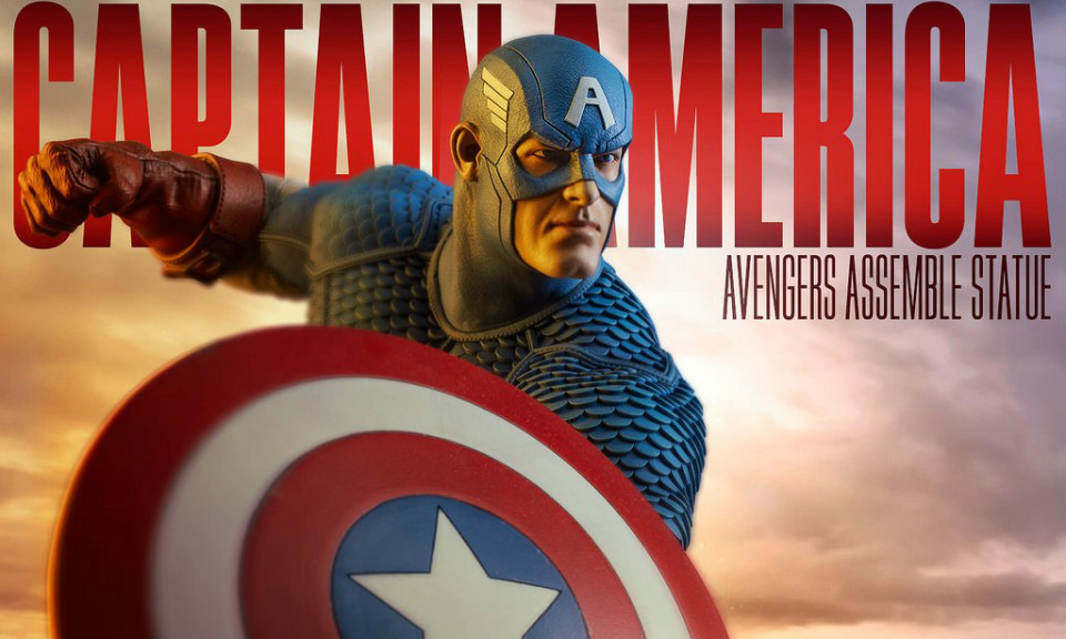 Sideshow Collectibles【美国队长史蒂芬.罗杰斯】 1/5 比例全身雕像作品