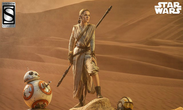 Sideshow Collectibles《星球大战:原力觉醒》蕾依 Rey 1/4 全身雕像作品
