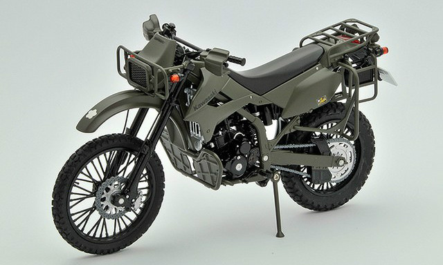 LittleArmory 路上自卫队 侦察摩托车 川崎KLX250 1/12上色完成品