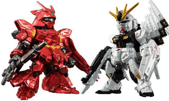万代魂限 FW GUNDAM CONVERGE:CORE ν高达&沙扎比(金属配色版)