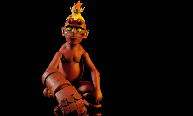 MONDO【地狱男爵 婴儿版】Baby Hellboy 1/6 人偶作品
