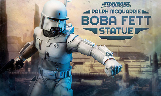 Sideshow Collectibles 波巴.费特 Ralph McQuarrie Boba Fett 1/5 全身雕像
