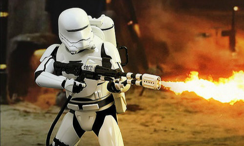 Hot Toys 星球大战七部曲:原力觉醒【帝国火焰兵】1/6 First Order Flametrooper