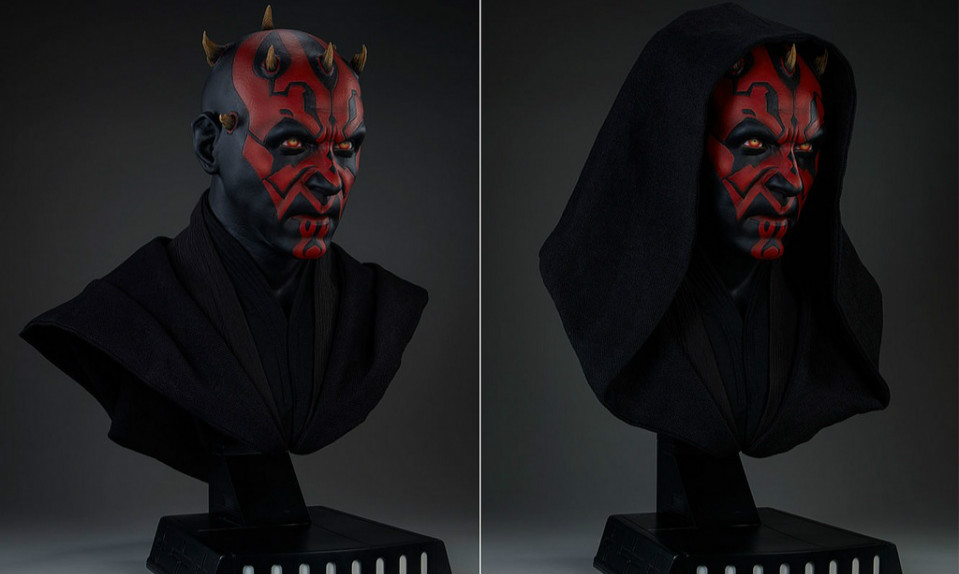 Sideshow Collectibles《星球大战》达斯·魔 Darth Maul 1:1 比例半身胸像作品