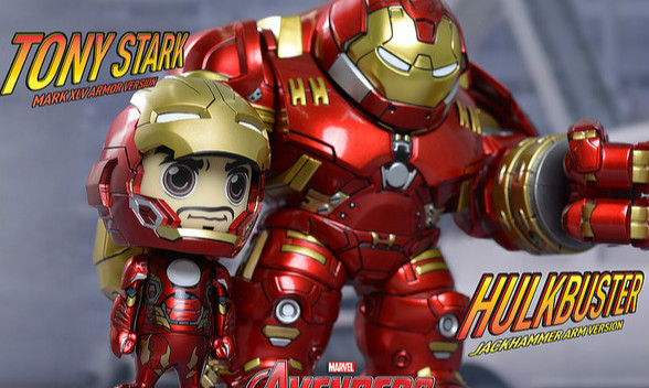 Hot Toys –【马克45、反浩克装甲组合包】复仇者联盟2:奥创纪元 Cosbaby 第2.5 弹