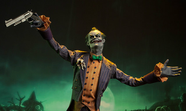 Sideshow《蝙蝠侠:阿卡姆疯人院》小丑雕像