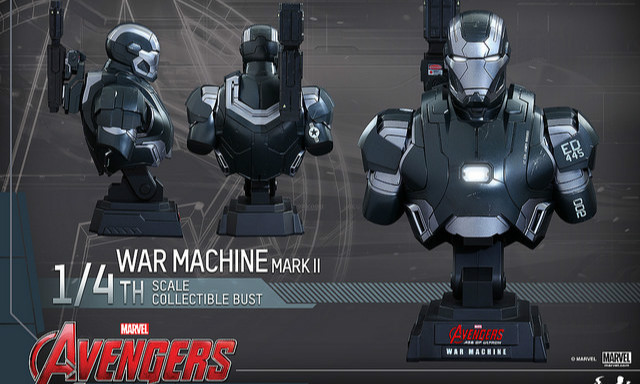 Hot Toys – HTB29 & HTB31 – 复仇者联盟2:奥创纪元【战争机器MK2】1/4 1/6胸像