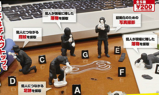 杀人现场!「桌面鉴识中」扭蛋