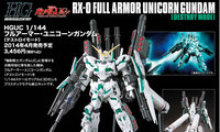新品谍报 BANDAI 2014年4月17日发售：HGUC 1/144 全装备独角兽 (毁灭模式) ！