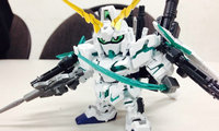BANDAI 14年4月 SD Gundam BB战士 全装备独角高达 实物图