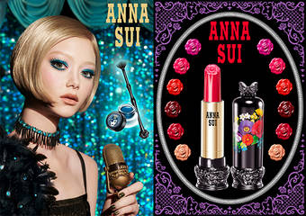 ANNA SUI - 欢庆春季的来临,在你的眼皮与双唇上任意地挥洒色彩吧!用全新的妆容迎接全新的一年!