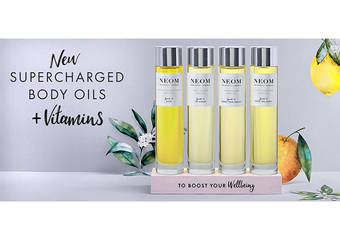 NEOM - 极致尊宠香氛美学,订制肌肤疗愈处方“身体舒缓油”2018年11月上市