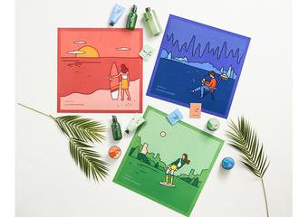 innisfree - 六月环保手帕月启动 滑板、冲浪、露营 跃上经典品绿茶系列瓶身 一起潮潮的爱地球