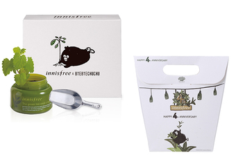 innisfree - innisfree Taiwan欢庆四周年!innisfree Taiwan X掰掰啾啾 消费不限金额就能获得联名纸袋(爱心) !