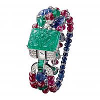 视觉飨宴!CARTIER Tutti Frutti Agrafe 高级珠宝表