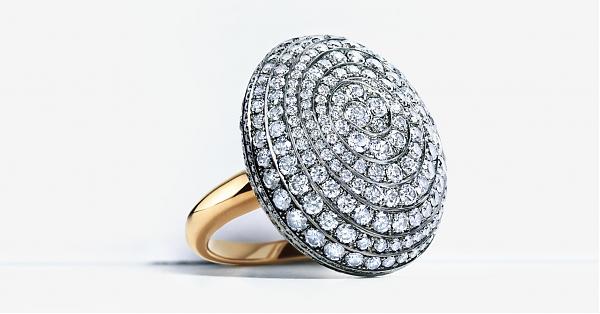 跨越千年之美!Tiffany&Co.蓝色钻石细砾钻戒