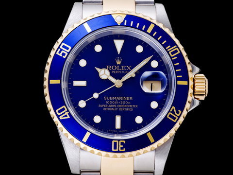 ROLEX 劳力士 Submariner 16613 潜航者 半金 蓝水鬼 机械 潜水表