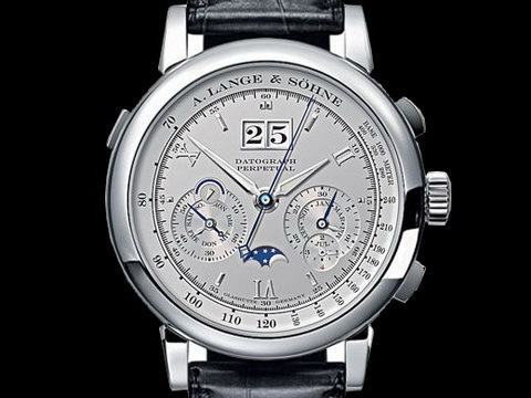 A. Lange & Shone 朗格 Datograph 铂金 万年历手表 大日期窗