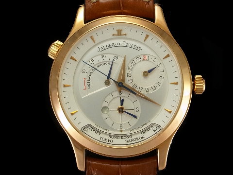 JAEGER LECOULTRE 积家 Master Geographic 地理学家 世界时区 玫瑰金
