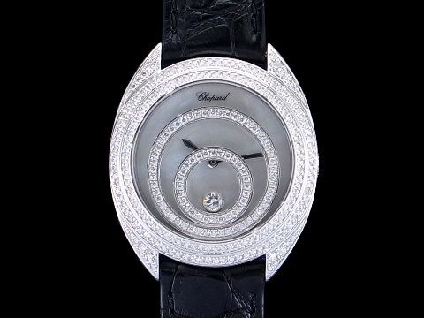 CHOPARD 萧邦 HAPPY SPIRIT 冥想系列 18K金 珍珠贝母面盘 原厂镶钻