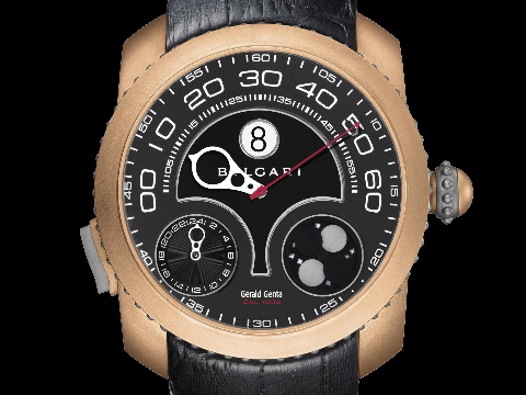 BVLGARI 宝格丽 Gerald Genta 尊达 Gefica GMT 青铜 钛金属 逆跳 GMT 限量199只