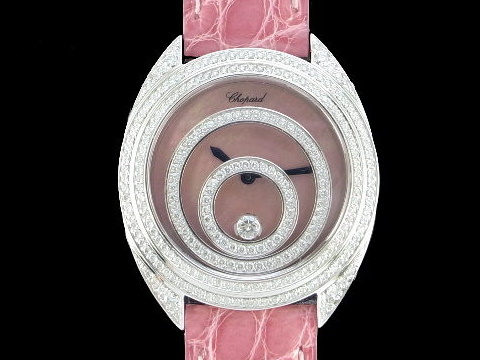CHOPARD 萧邦 HAPPY SPIRIT 冥想系列 精美原镶钻圈 单颗跑钻 女表