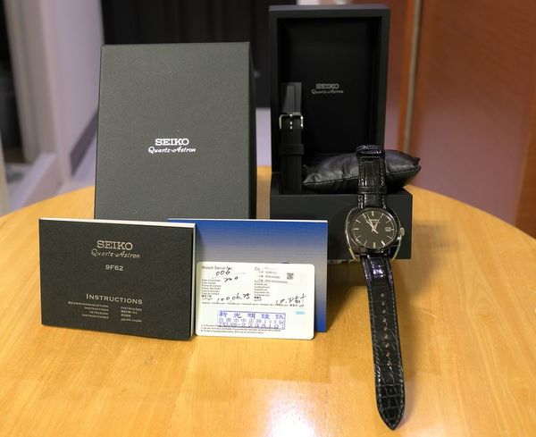 卖11年6月25日 SEIKO Quartz Astron 9F62 钛金属石英工艺40周年复刻限量版 表(编号:S23617J1)