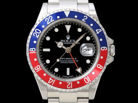 ROLEX 劳力士 GMT-MASTERⅡ 16710 格林威治Ⅱ型 百事可乐框 Z字头