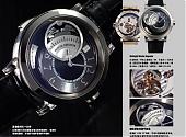 HARRY WINSTON 复杂三问功能结合偏心面盘设计,银灰色调,技术或外型都内外皆美