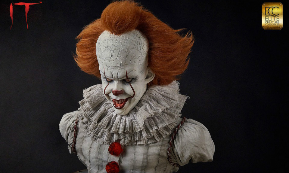 ECC《小丑回魂(2017)》潘尼怀斯 Pennywise 1：1 比例胸像作品