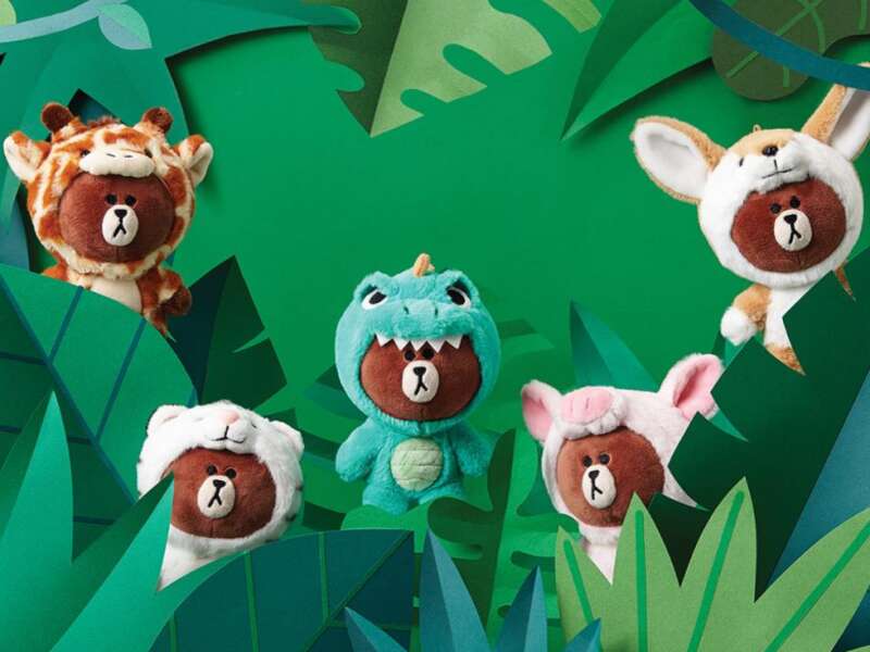 熊大难道是想参加韩综《丛林的法则》吗?LINE FRIENDS今夏换上JUNGLE新装登场啦!