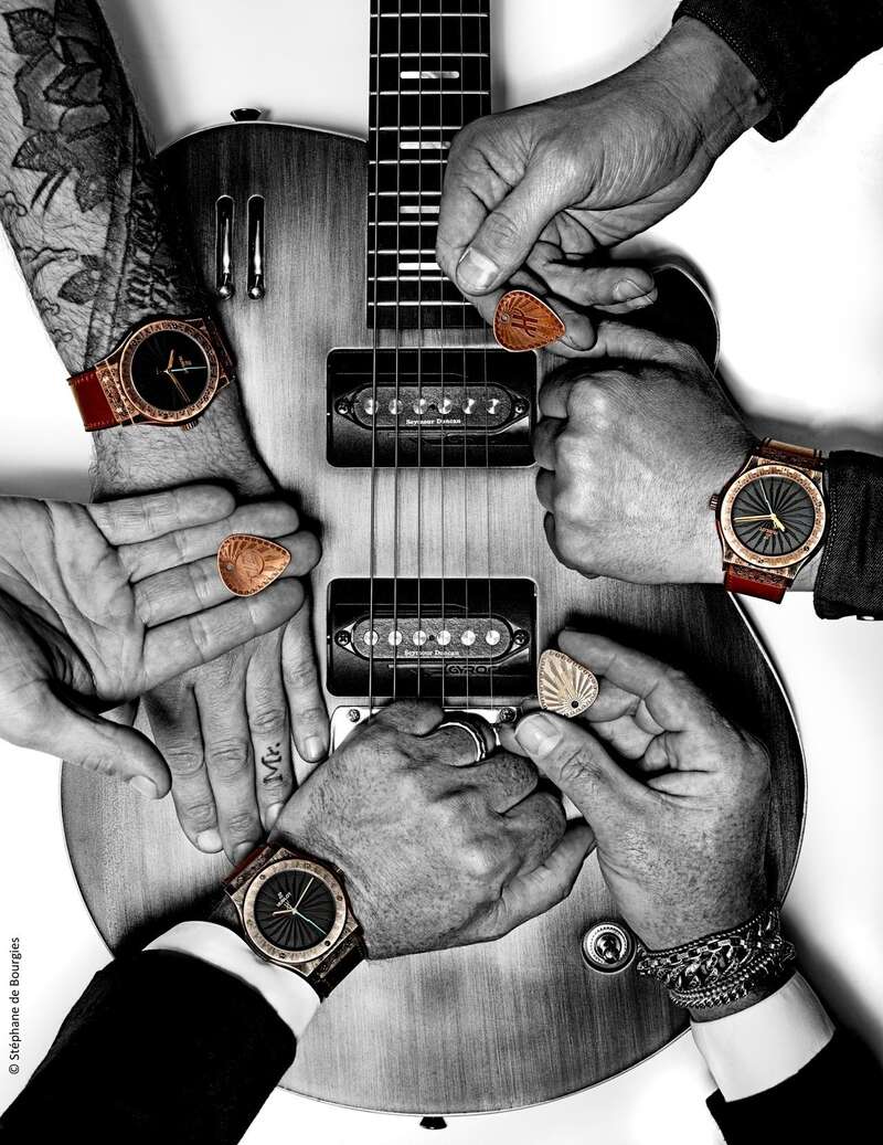 HUBLOT携手电吉他品牌Wild Customs 呈现摇滚音乐精神
