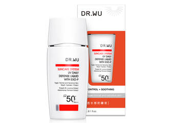 DR.WU - 肌肤深呼吸 智慧抗UV 超清爽、不黏腻、不泛白 全新“轻透水感防晒液”新品上市